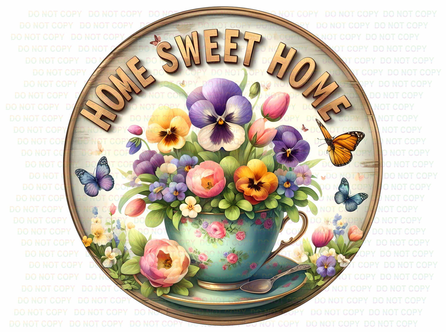 Home sweet Home Spring sign, spring wreath sign, spring door sign, welcome sign, happy spring plaque, welcome spring, home sweet home