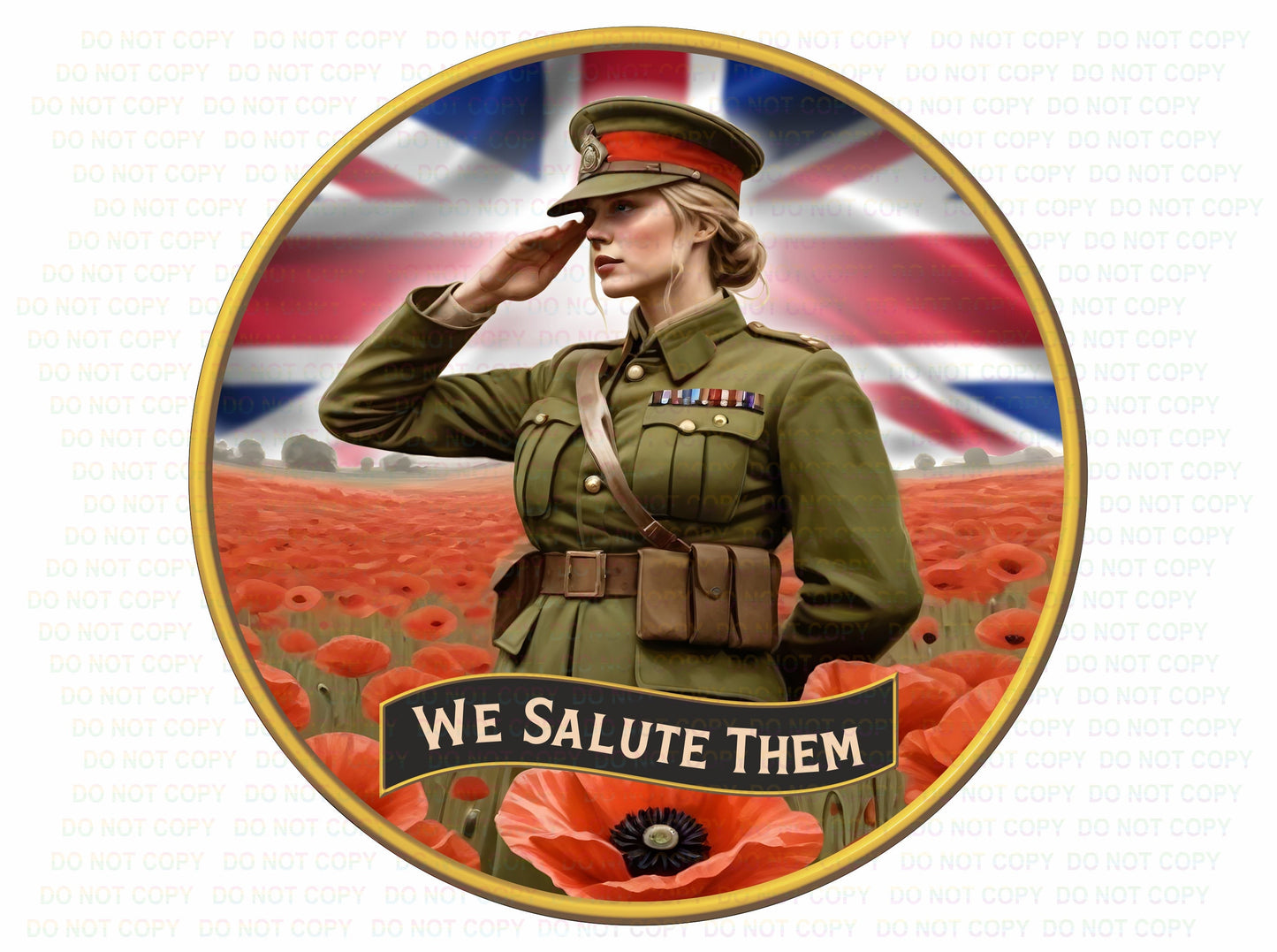 Poppy Day, Remembrance Day Poppy Metal Sign, Patriotic Military Tribute