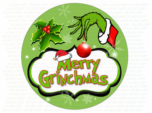 Merry Grinchmas sign