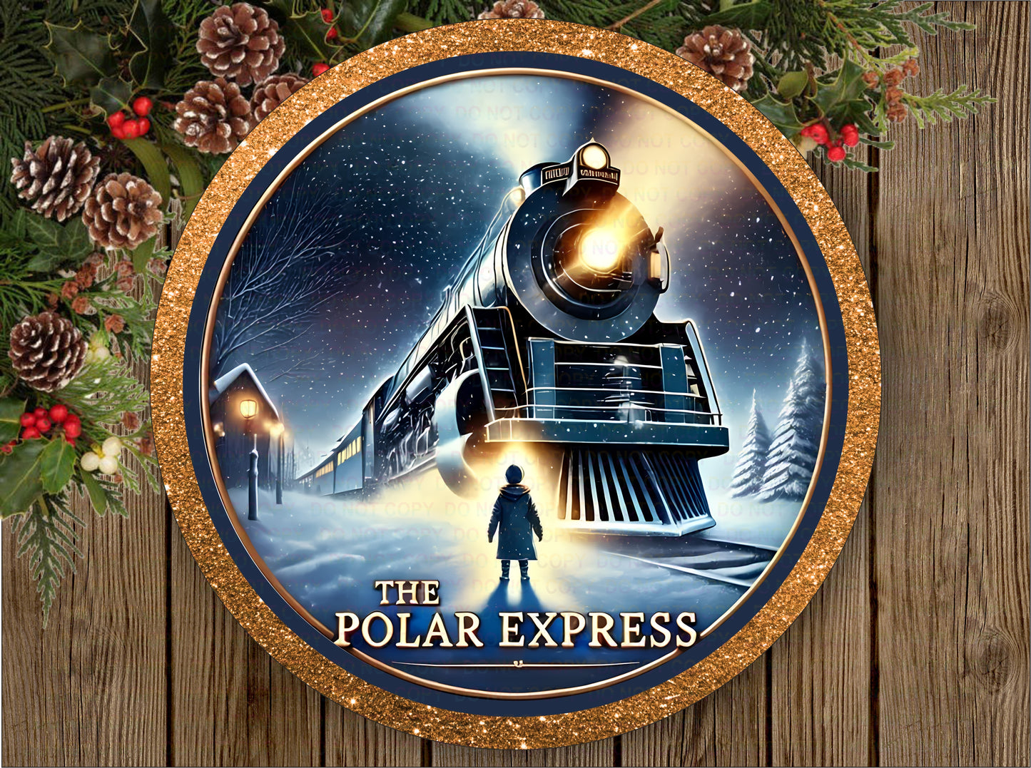 Believe Wreath Sign, Polar believe sign, Polar Express sign