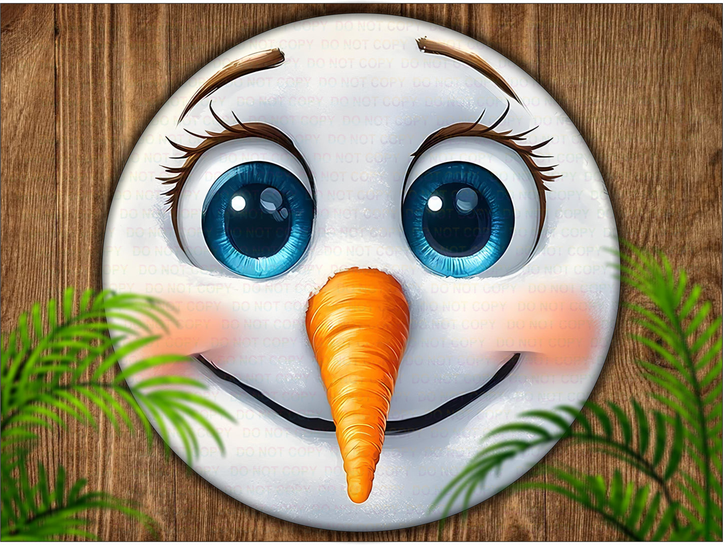 Cute Snowman Face wreath sign, Snowman face sign